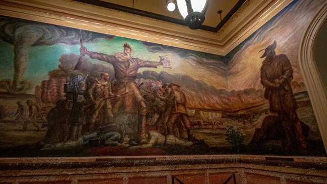 John Brown | Tragic Prelude Mural at Kansas State Capitol Statehouse Building | Topeka, KS