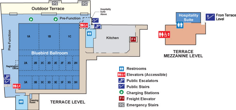 Colorado Convention Center Terrace Level Floor Plan