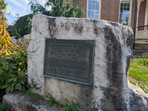 McAlevy's Fort Monument near the intersection of Rt 26 and Greenwood Rd