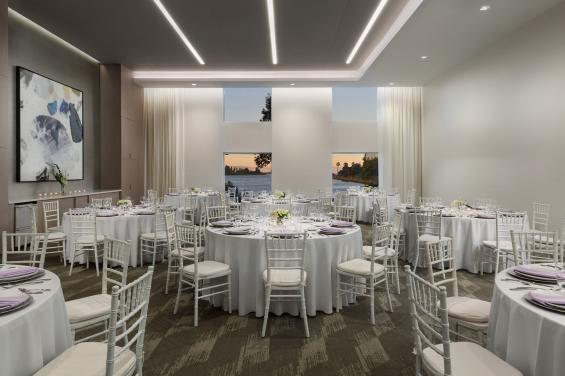 AC Hotel SFO Wedding Table Set-Up
