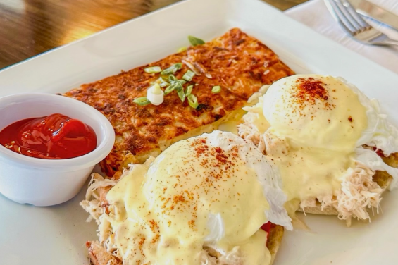 Crab Benedict at Ketch Harbor Pub