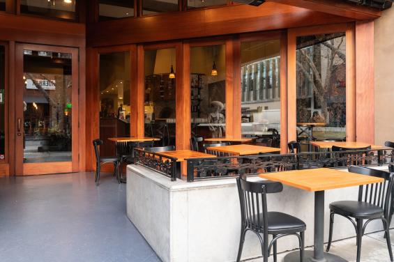 Bevri Palo Alto Patio at the Entrance