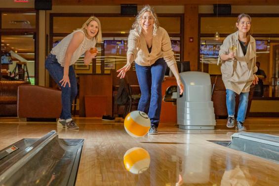 Pinstripes bowling