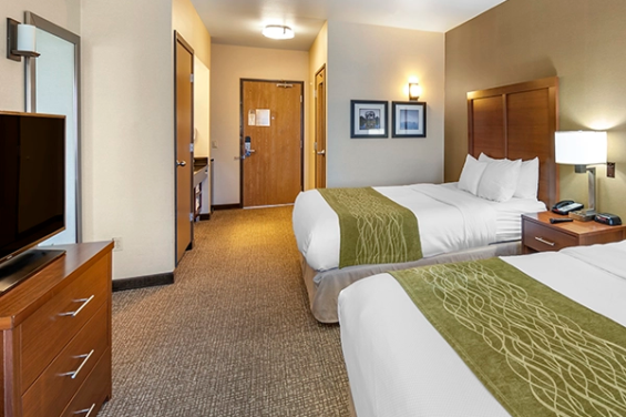 The Atrium Hotel double bed