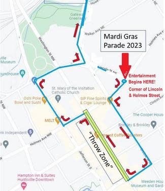 2024 Mardi Gras Parade Route
