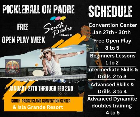 Pickleball on Padre Schedule