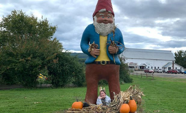 Giant Garden Gnome at Kelder's Farm