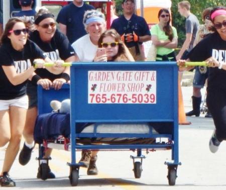 Don't miss the Bed Race on Monday at North Salem Old Fashion Days (Photo courtesy of North Salem Old Fashion Days Festival Facebook page)