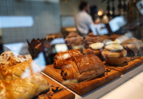 Pastries on display from Pax & Beneficia in Irving, TX