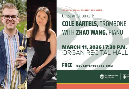 Guest Artist Concert: Cole Bartels, Trombone and Zhao Wang, Piano