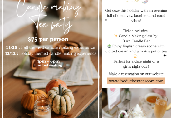 Candle Making Tea Party