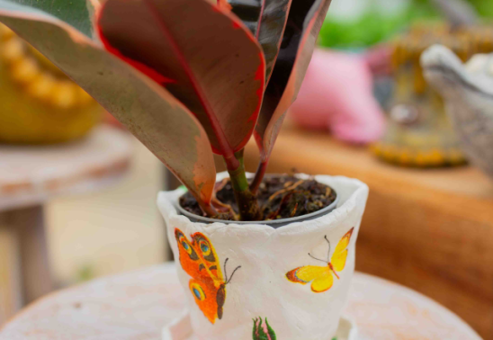 Decoupage Air Dry Pottery Class