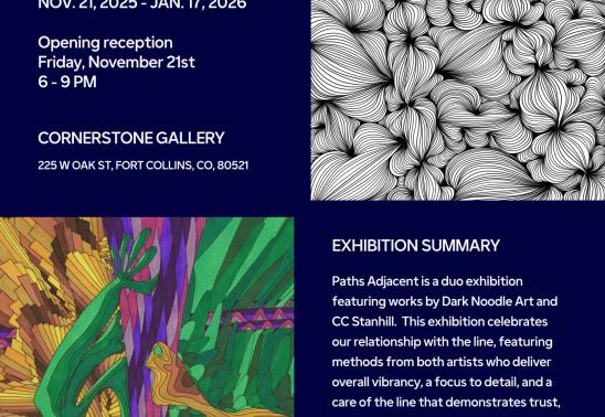 Opening Reception: Dark Noodle Art & CC Stanhill: Paths Adjacent