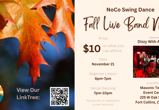 NoCo Swing Dance Fall Live Band Night