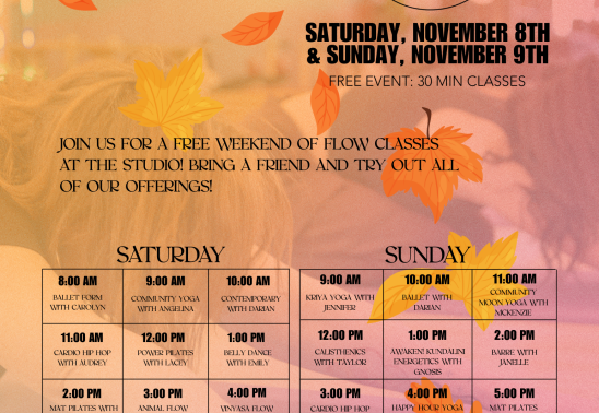 Fall Open House! - Free Day of Classes