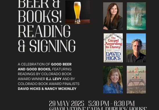 BEER & BOOKS! READING & SIGNING!