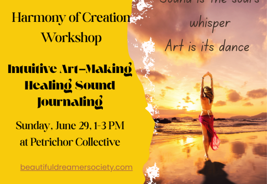 Harmony of Creation Workshop: Intuitive Art-making, Sound Healing, Journaling