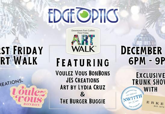 Edge Optics December First Friday Art Walk