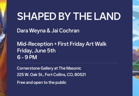 Mid-Reception: Dara Weyna & Jai Cochran, Shaped by the Land