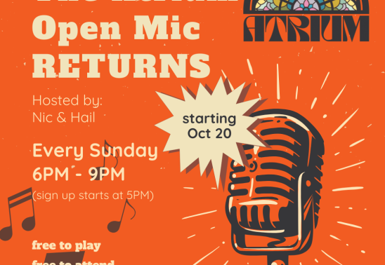 Open Mic @ The Atrium