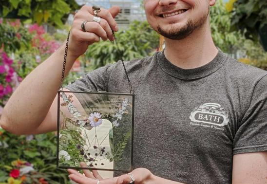 Pressed Flower Frames Class at Bath Garden Center