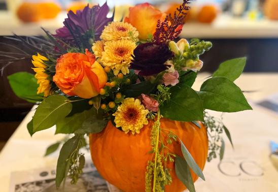 Pumpkin Floral Arranging Class
