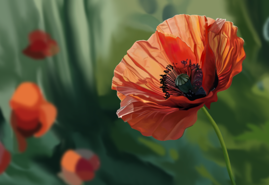 Artist Skylar Rackow at Bath Garden Center