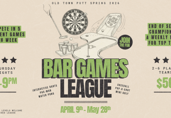 Spring 2026 Bar Games League: Thursdays @ Old Town Putt