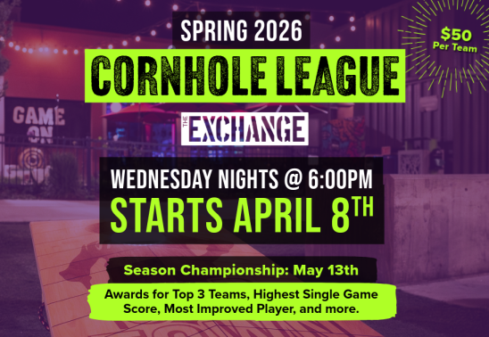 Spring 2026 Cornhole League @ The Exchange