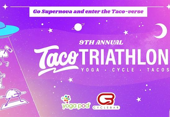 Cyclebar x YogaPod - Taco Triathlon