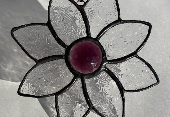 Textured Glass Blossom Art Class
