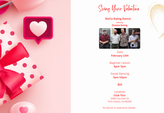 Swing Your Valentine Dance featuring Zizania Swing