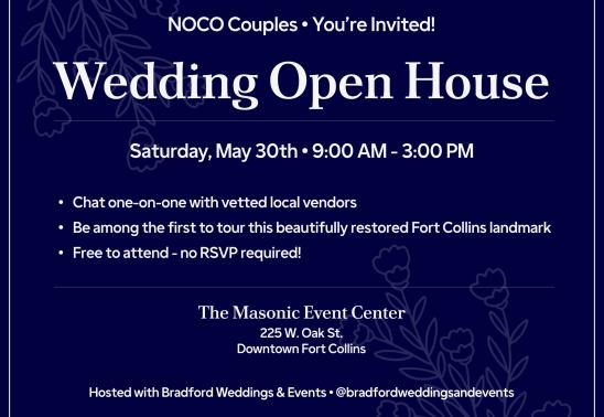 Wedding Open House at The Masonic Event Center