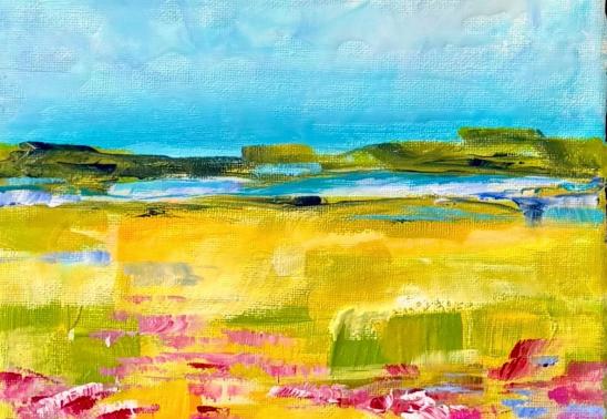 Abstract Landscape Art Class