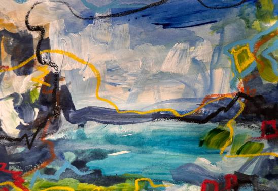 Abstract Landscape: Color, Motion & Emotion Art Class