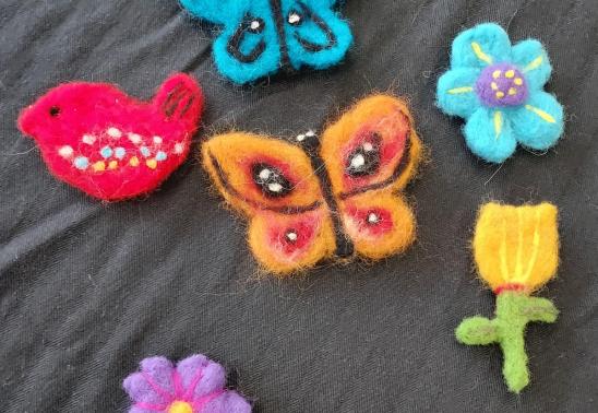 okie Cutter Felted Flower Pop Up Project