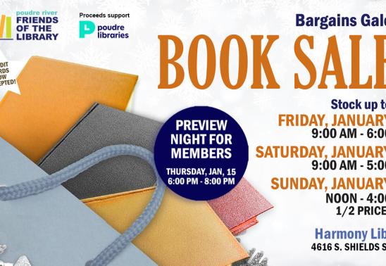 Poudre River Friends of the Library HUGE Winter Used Book Sale!