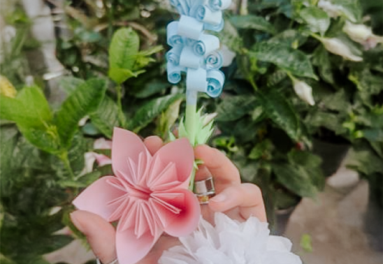 Paper Flowers Class at Bath Garden Center