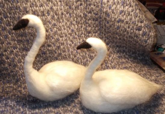 Needle Felted Swan