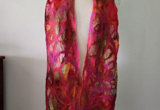 Nuno Scarf Art Class for Never Evers the "Striations Scarf"