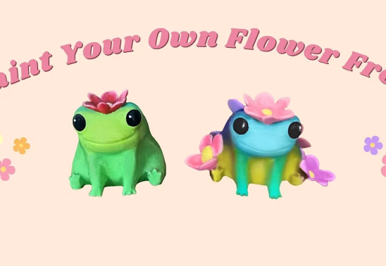 Paint Your Own Flower Frog