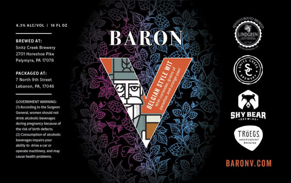 Belgian Style Wit Beer Can Label