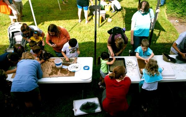 Fossil Wash Day at the Houston Museum of Natural Science at Sugar Land