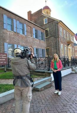 Darley Newman in Historic New Castle in Delaware.