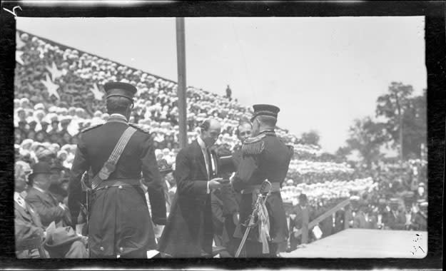 Wright Brothers Receiving Congressional Medals