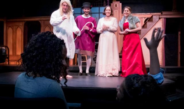 Family at Popcorn Hat Players show