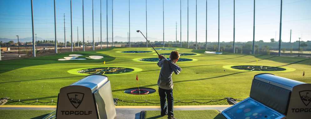 Child Golfer at Top Golf