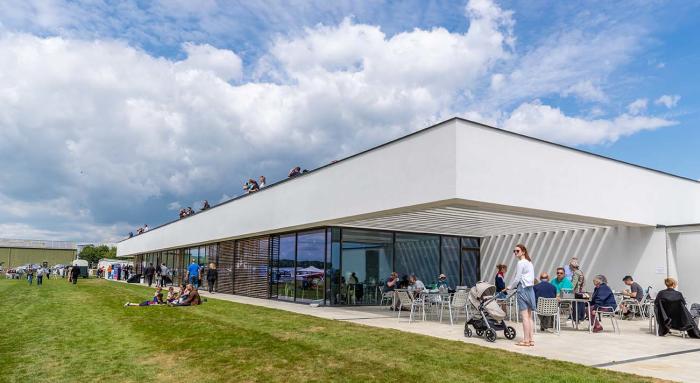 A view of Goodwood Aerodrome Cafe