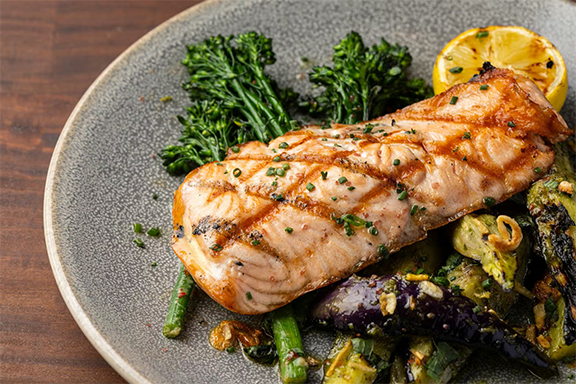 Salmon Fillet Dish at Pacific Catch