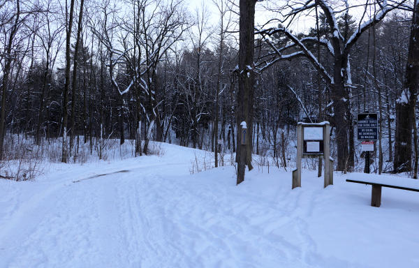 Ski trails at baird creek